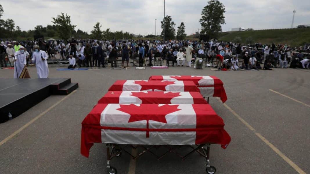 Famille musulmane Canada Une famille musulmane fauchée dans un acte terroriste au Canada.