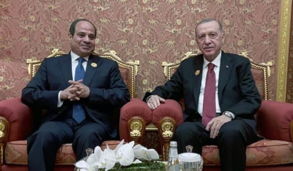 Le président égyptien Abdel Fattah al-Sissi a accueilli mercredi 14 février au Caire son homologue turc Recep Tayyip Erdogan.