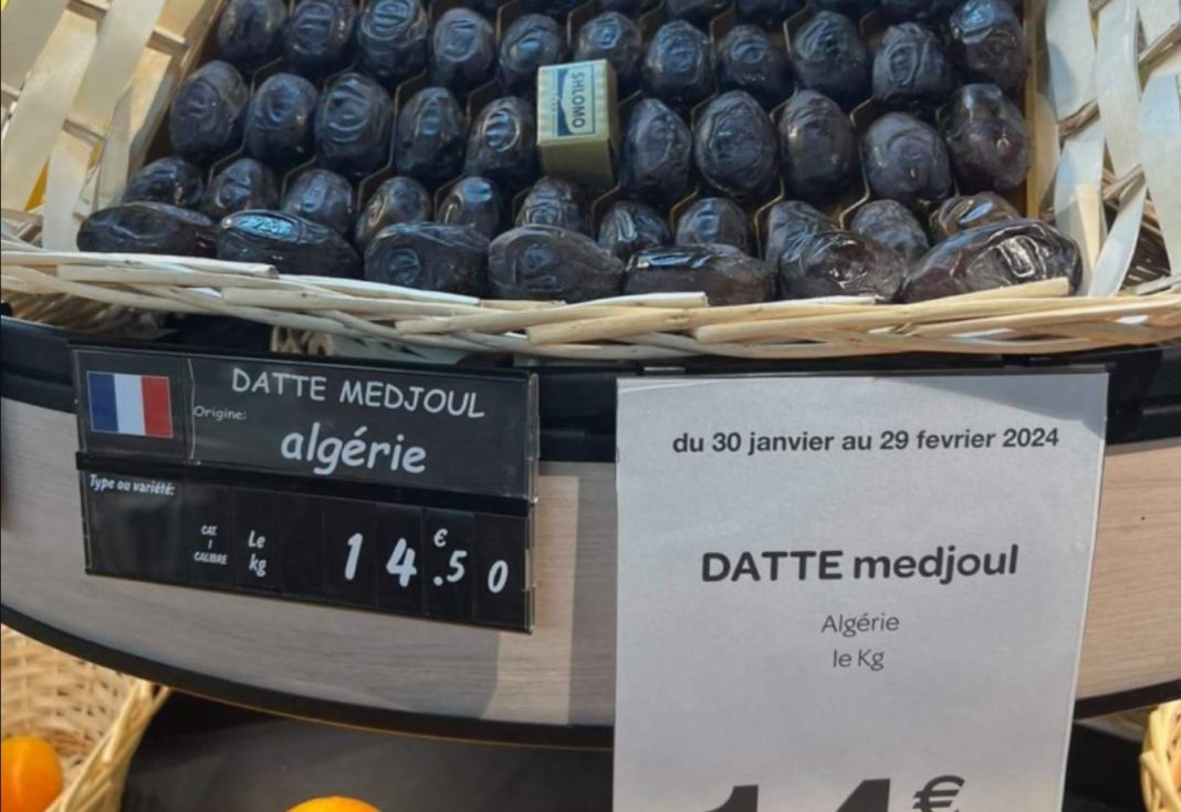 France : des dattes importées d’Israël vendues sous l’étiquette « Algérie »