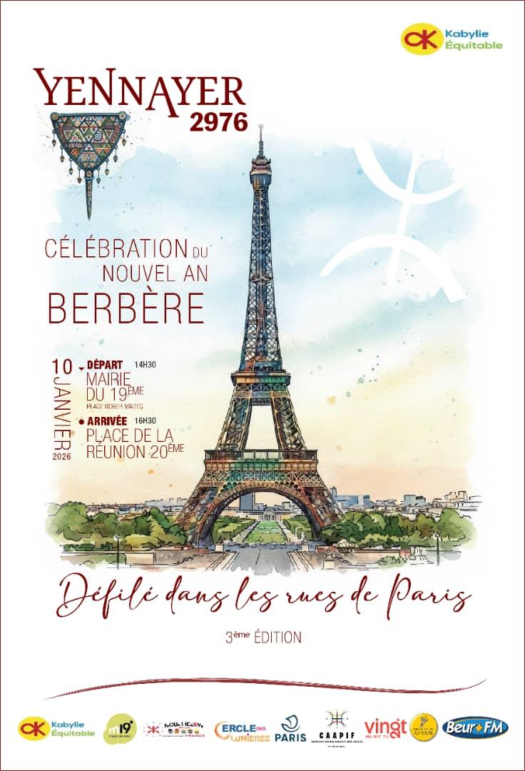 Paris yennayer nouvel an berbère