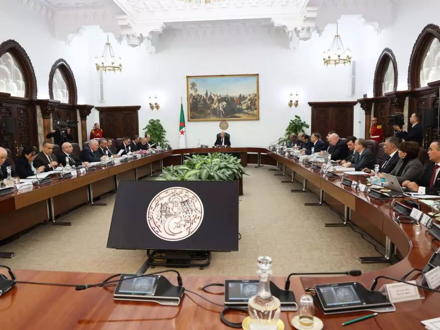 Algérie : communiqué du Conseil des ministres du 11 janvier